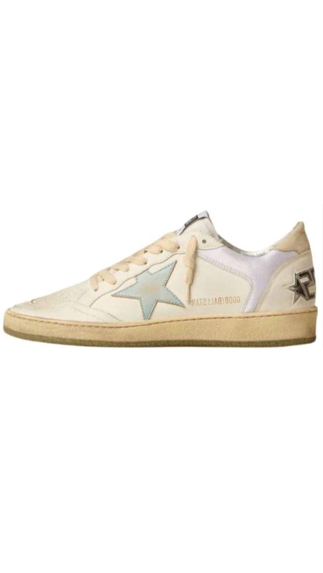 Ball Star stella rosa e azzurra e talloncino beige