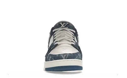 TRAINER MONOGRAM DENIM WHITE BLUE