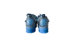 Skate Blue Denim Monogram Crystal