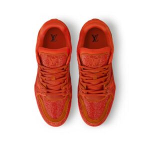 Trainer Red Rhinestone Embellished