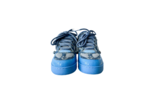 Skate Blue Denim Monogram Crystal