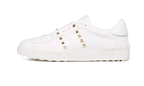 VLTN Sneaker Rockstud White Gold